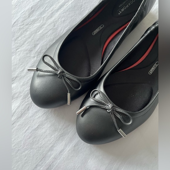 Rockport Total Motion Metallic Grey Leather Shoes - Picture 9 of 12